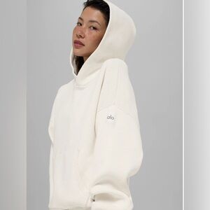 ALO Yoga Scholar Hooded Sweater Size Large NWT